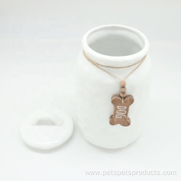 High Quality Pet Food Storage Dog Ceramic Jar